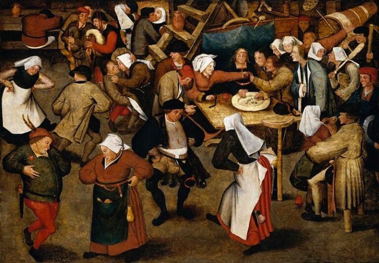 el-baile-de-la-boda-1566-de-pieter-brueghel